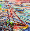 Boats original painting by Arvydas Martinaitis. Landscapes