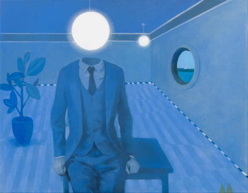 Miglė Kosinskaitė tapytas paveikslas Mėlynas kambarys, Fantastiniai paveikslai , paveikslai internetu