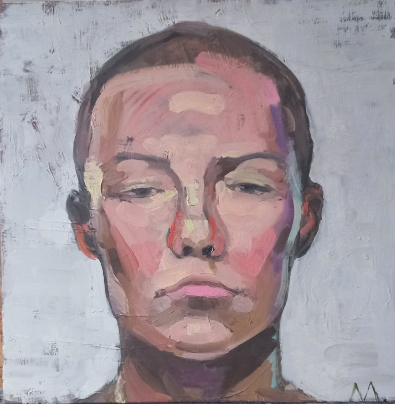 Miglė Kosinskaitė tapytas paveikslas Rožė, Portretai , paveikslai internetu
