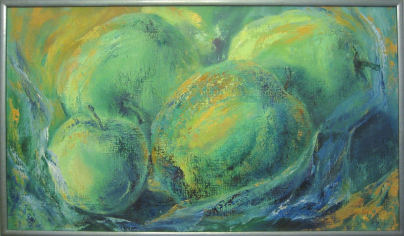 Apples original painting by Gitana Petronaitienė. Still-Life