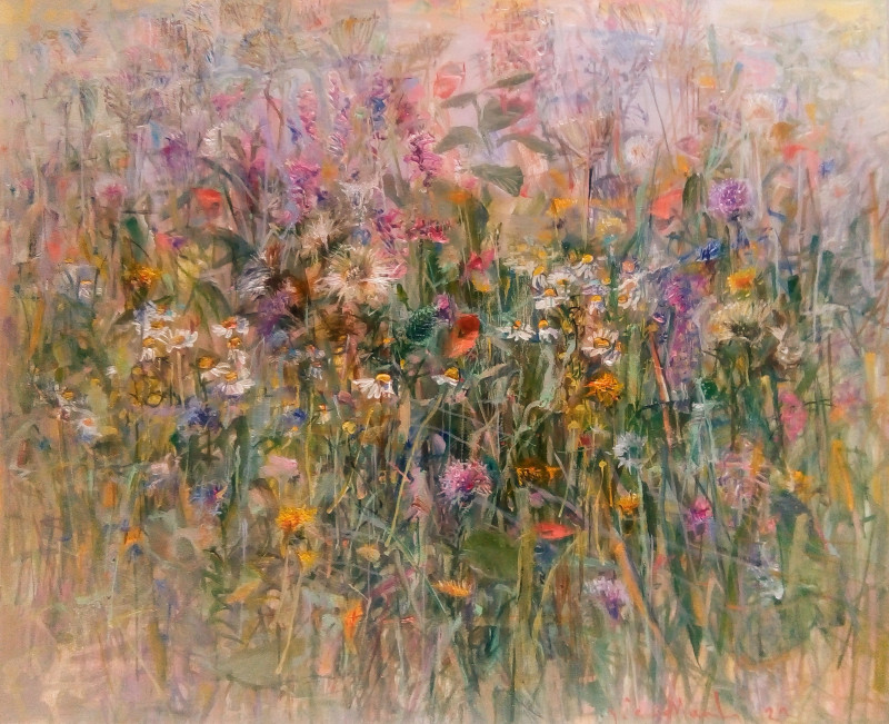 Jonas Šidlauskas tapytas paveikslas Vasarą, Žolynų kolekcija , paveikslai internetu