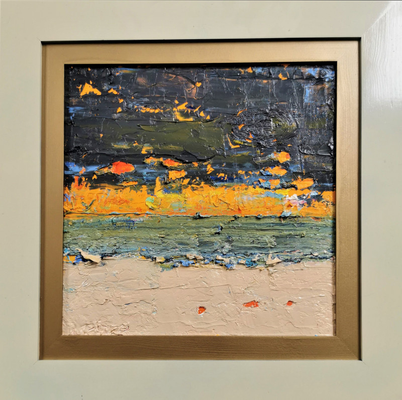 Rytas Jurgelis tapytas paveikslas Dangus. Jūra. Krantas, Jūros , paveikslai internetu