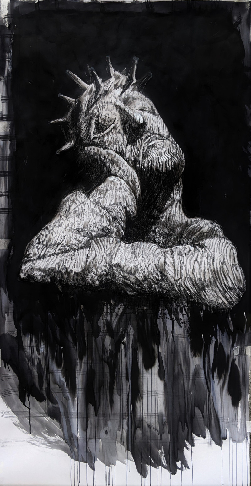 Aidas Mikelėnas tapytas paveikslas Ramybė, Sakralinis , paveikslai internetu