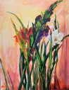 Gladiolus III original painting by Vilma Vasiliauskaitė. Flowers