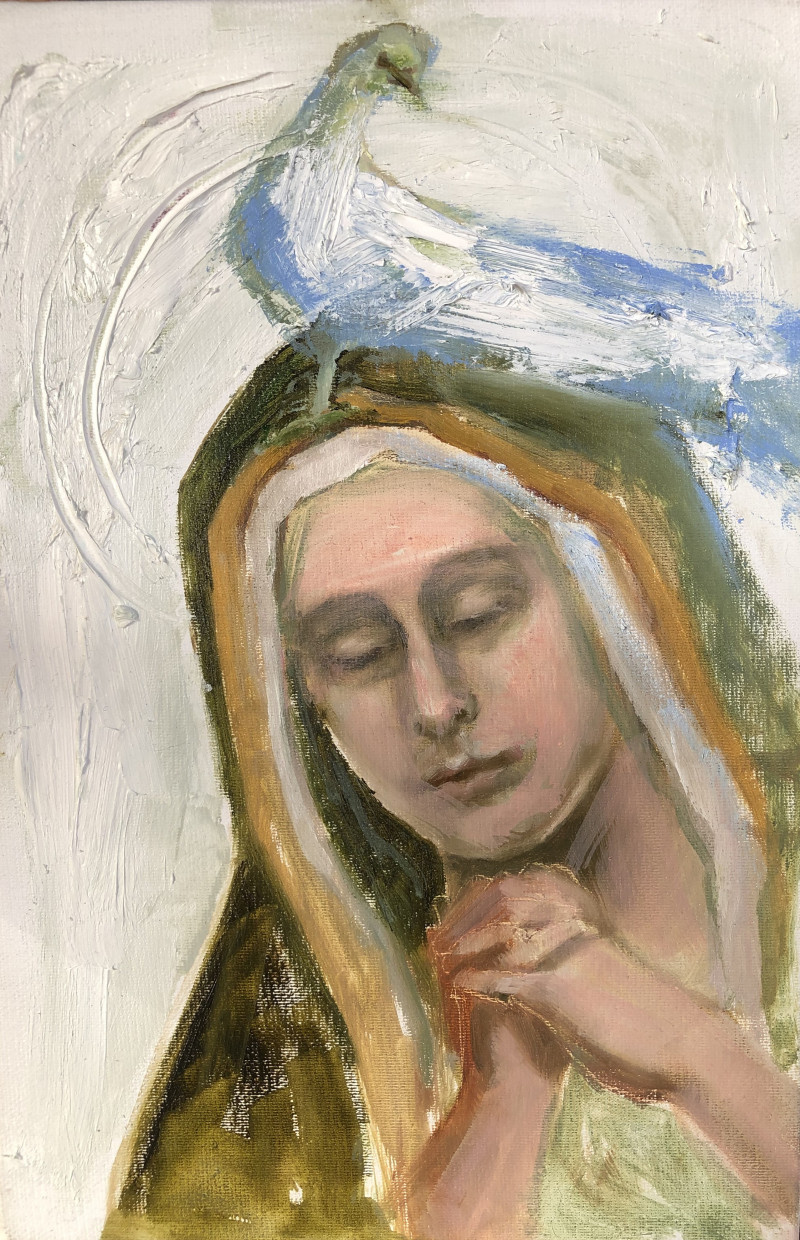 Pray for Peace / donation to Ukraine original painting by Rasa Staskonytė. Slava Ukraini