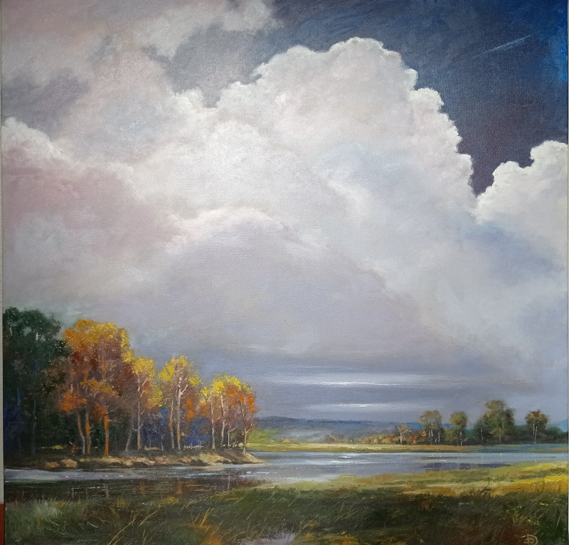 Landscape original painting by Raimundas Dzimidavičius. Landscapes