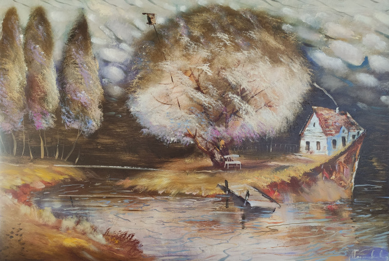 Alvydas Venslauskas tapytas paveikslas Svajonės pildosi, Fantastiniai paveikslai , paveikslai internetu