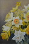 Spring original painting by Danutė Virbickienė. Talk Of Flowers