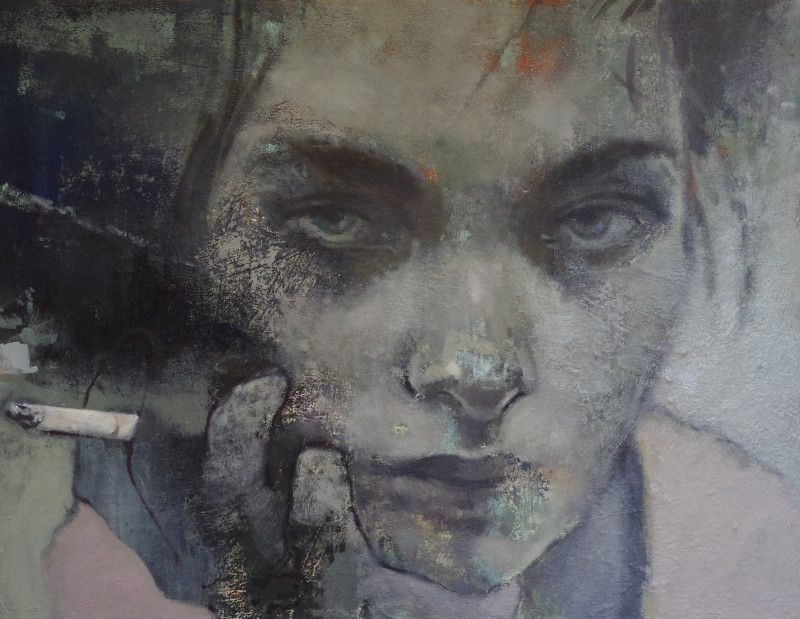Vygandas Doveika tapytas paveikslas Cigaretė, Portretai , paveikslai internetu