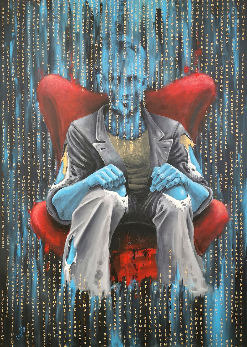 Gedeminas Barčauskas tapytas paveikslas The Richman, Išlaisvinta fantazija , paveikslai internetu