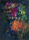 Junija Galejeva tapytas paveikslas Naktis prie laužo, Abstrakti tapyba , paveikslai internetu