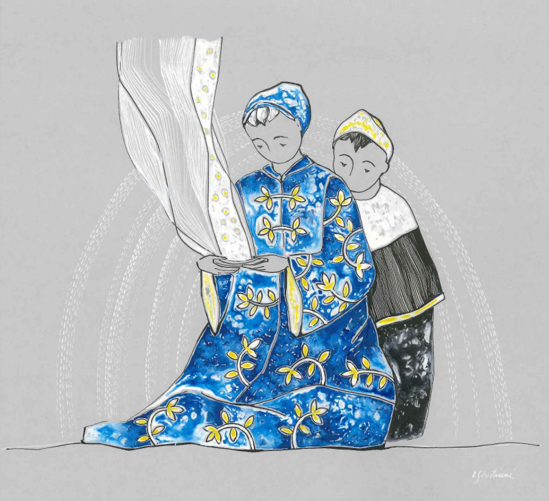 Ieva Stoškienė tapytas paveikslas Draugystė, Išlaisvinta fantazija , paveikslai internetu
