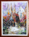 Česlovas Grigonis tapytas paveikslas Senamiesčio gotika, Urbanistinė tapyba , paveikslai internetu