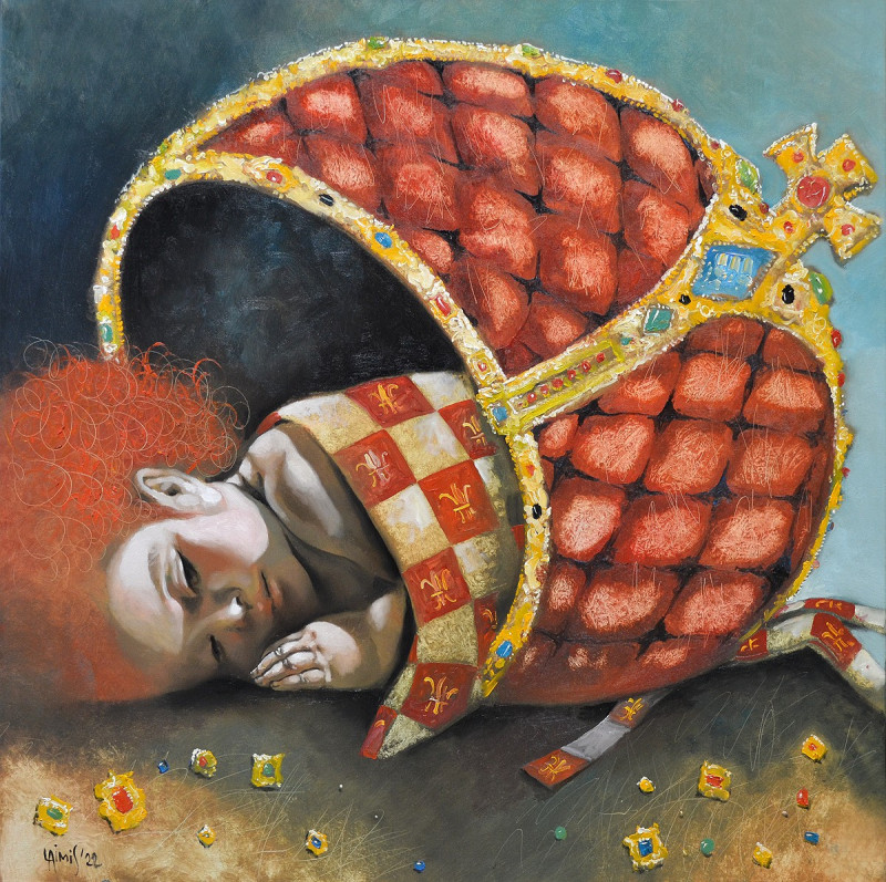 The Royal Cradle original painting by Laimonas Šmergelis. Freed Fantasy