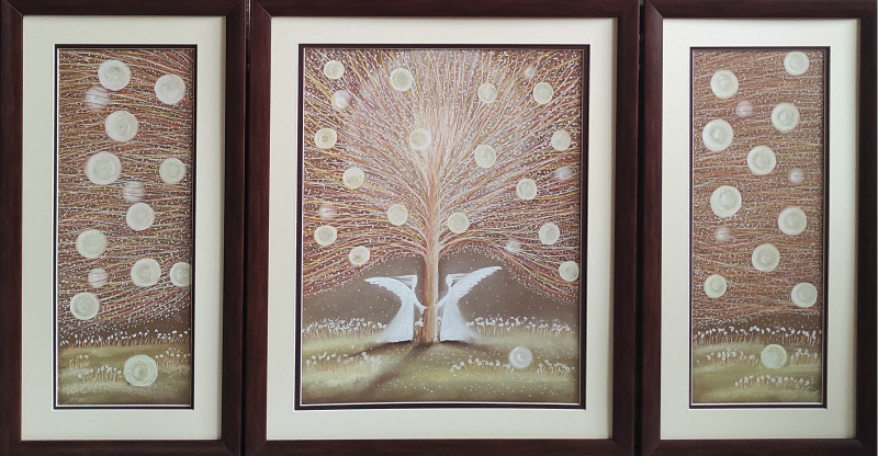Rima Sadauskienė tapytas paveikslas Šviesos medis, Fantastiniai paveikslai , paveikslai internetu