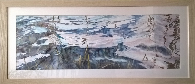 Algirdas Zibalis tapytas paveikslas Judantis vanduo, Ramybe dvelkiantys , paveikslai internetu