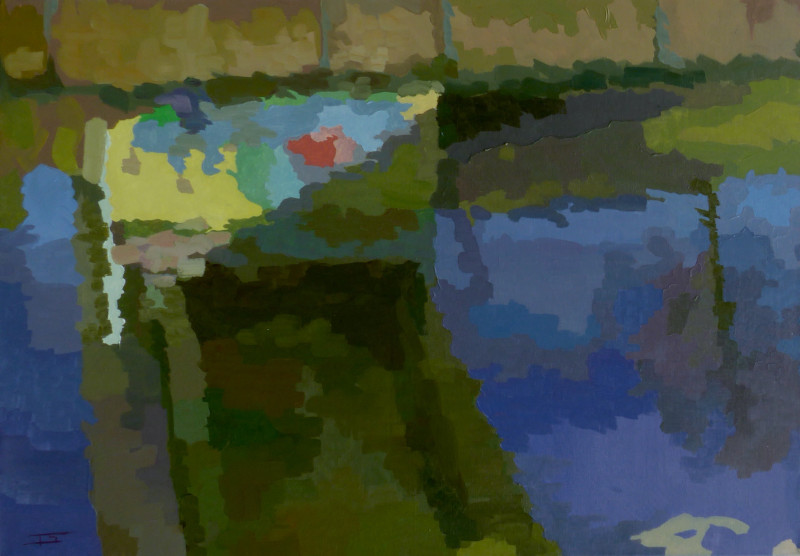 Tomas Stanaitis tapytas paveikslas Čia niekad nežvejojau... , Peizažai , paveikslai internetu