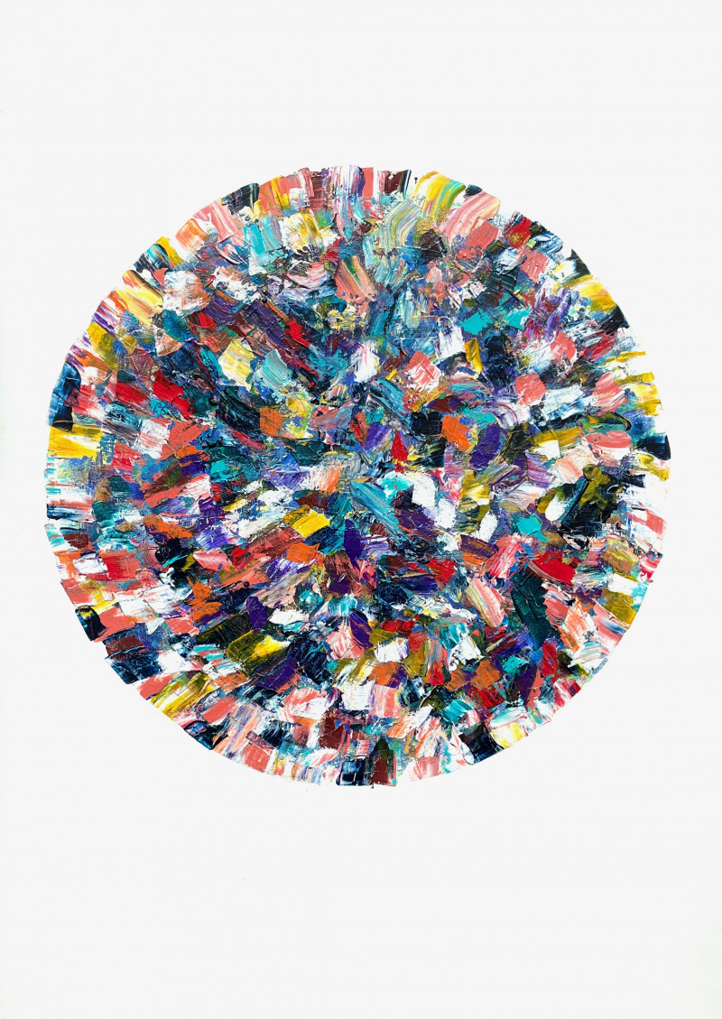 Dalius Jonaitis tapytas paveikslas Laiminga planeta, Abstrakti tapyba , paveikslai internetu