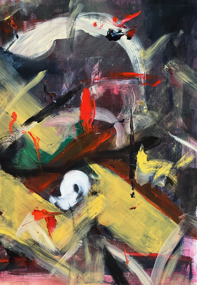 Dalius Jonaitis tapytas paveikslas Naujos mintys, Abstrakti tapyba , paveikslai internetu
