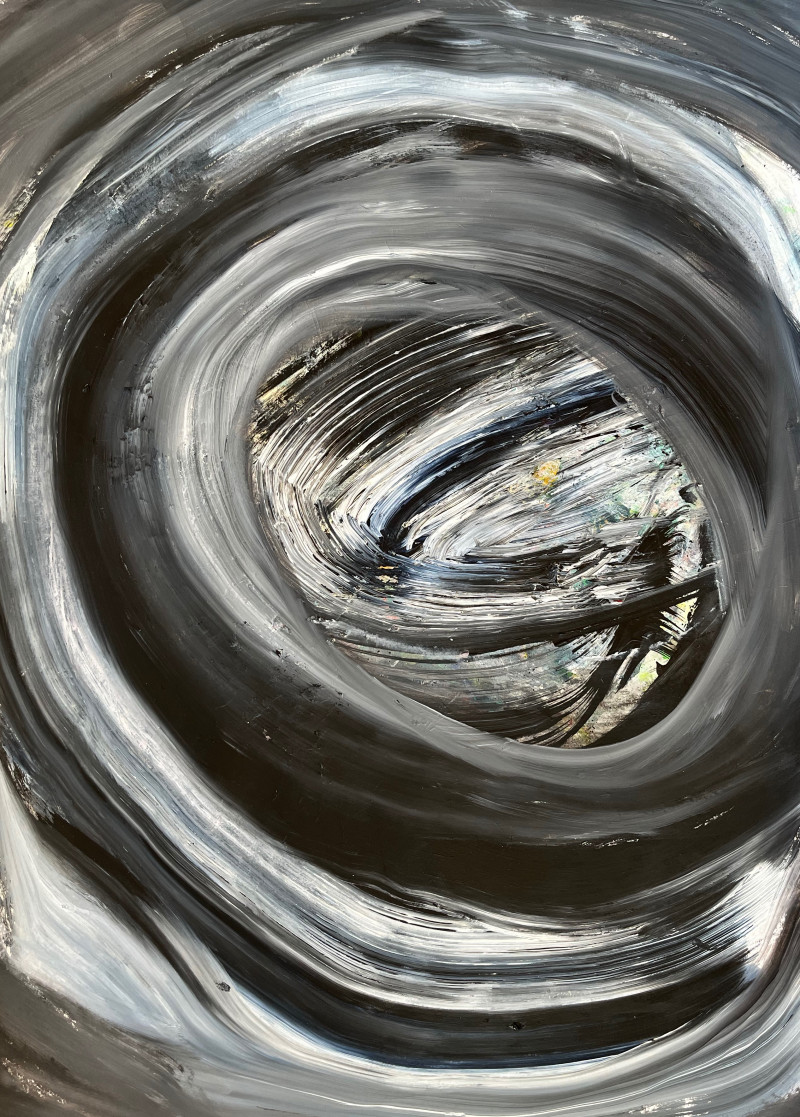 Dalius Jonaitis tapytas paveikslas Tarp minčių, Abstrakti tapyba , paveikslai internetu