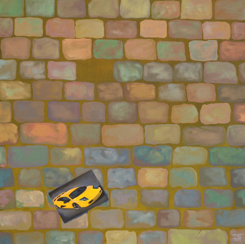 Tomas Stanaitis tapytas paveikslas Linkėjimai miestui, Fantastiniai paveikslai , paveikslai internetu