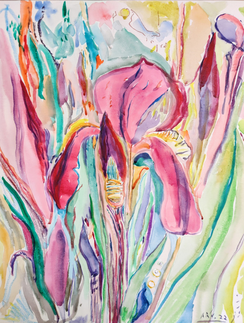 Arvydas Martinaitis tapytas paveikslas Vilkdalgis, Gėlės , paveikslai internetu