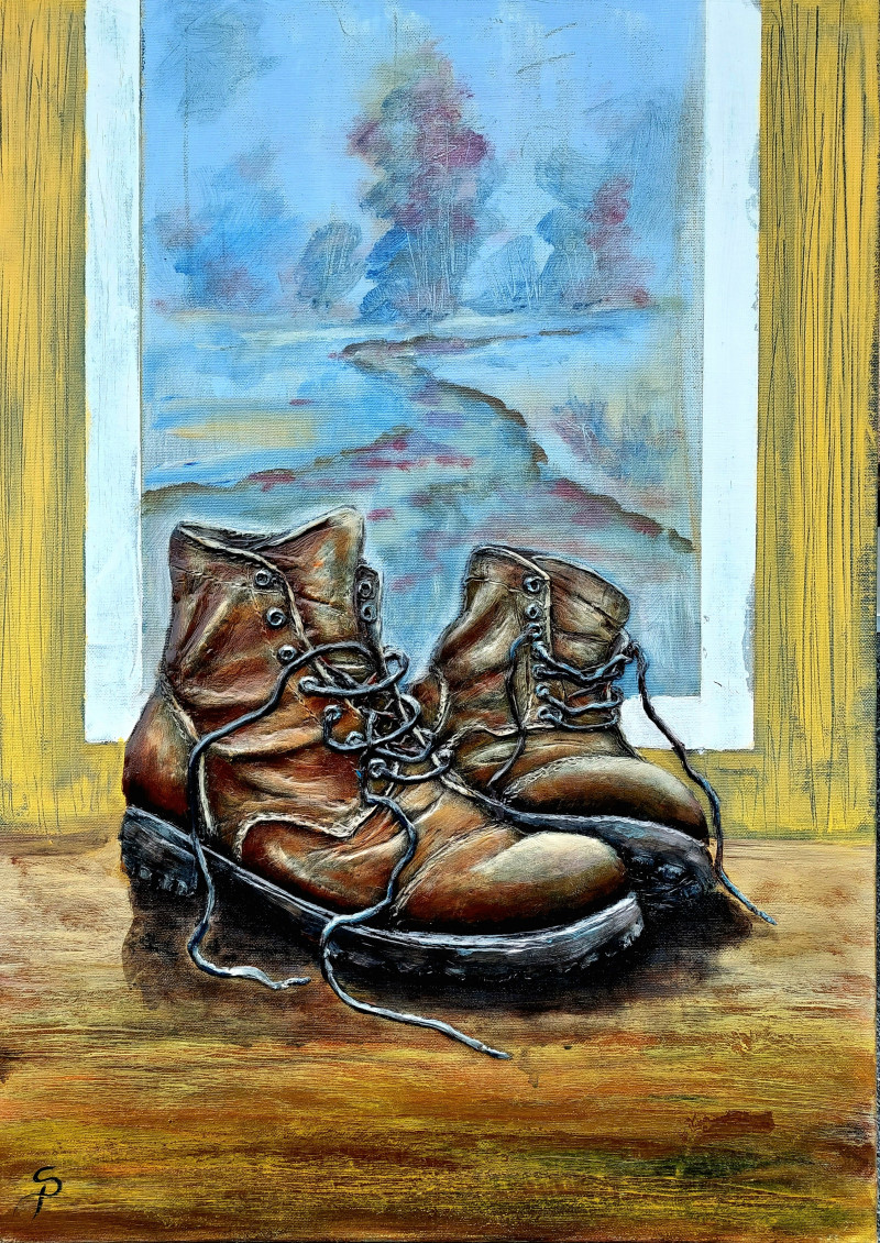 Sigitas Petrauskas tapytas paveikslas Seni draugai, Išlaisvinta fantazija , paveikslai internetu