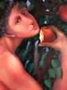 Adam and Eve - First Love original painting by Arnoldas Švenčionis. Paintings With People