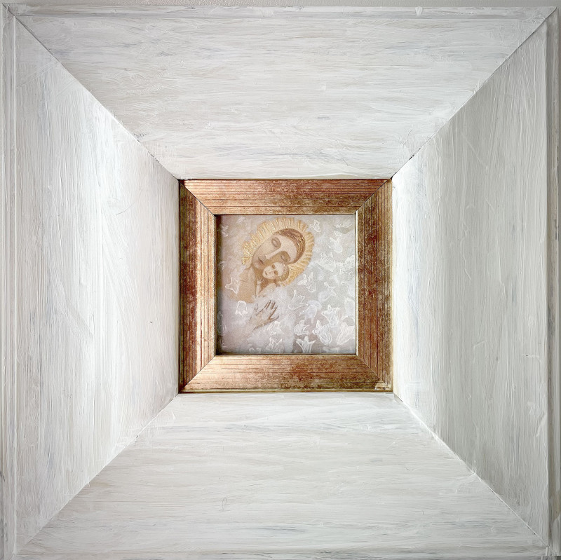 Inga Dambrauskienė tapytas paveikslas Mamos meilė, Miniatiūros - Maži darbai , paveikslai internetu