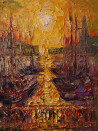 Simonas Gutauskas tapytas paveikslas Saulės takas, Peizažai , paveikslai internetu