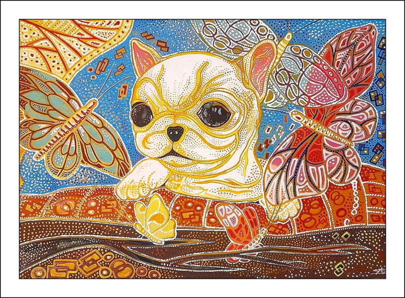 Artūras Skopas tapytas paveikslas Keksiukas, Animalistiniai paveikslai , paveikslai internetu