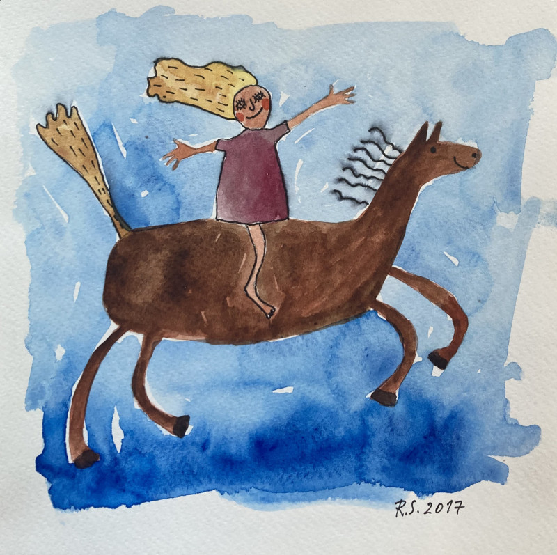 Robertas Strazdas tapytas paveikslas Laisvė lengvai, Svajokliams , paveikslai internetu