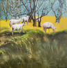 Lambs / donation to Ukraine original painting by Onutė Juškienė. Slava Ukraini