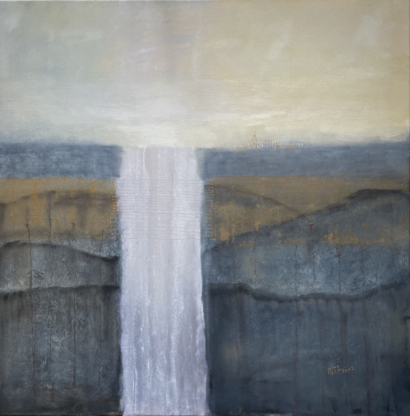 Inga Dambrauskienė tapytas paveikslas Šaltinis, Abstrakti tapyba , paveikslai internetu