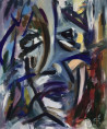Junija Galejeva tapytas paveikslas Pilkų tonų portretas, Abstrakti tapyba , paveikslai internetu