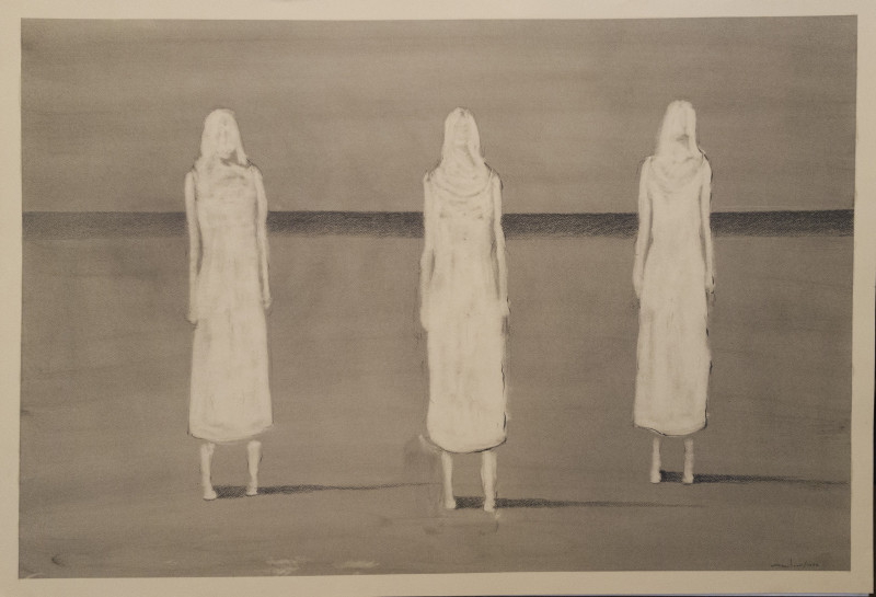Amilcar Rivera Munive tapytas paveikslas Three women, Tapyba su žmonėmis , paveikslai internetu