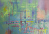 Laima Giedraitienė tapytas paveikslas Žuvys, Abstrakti tapyba , paveikslai internetu