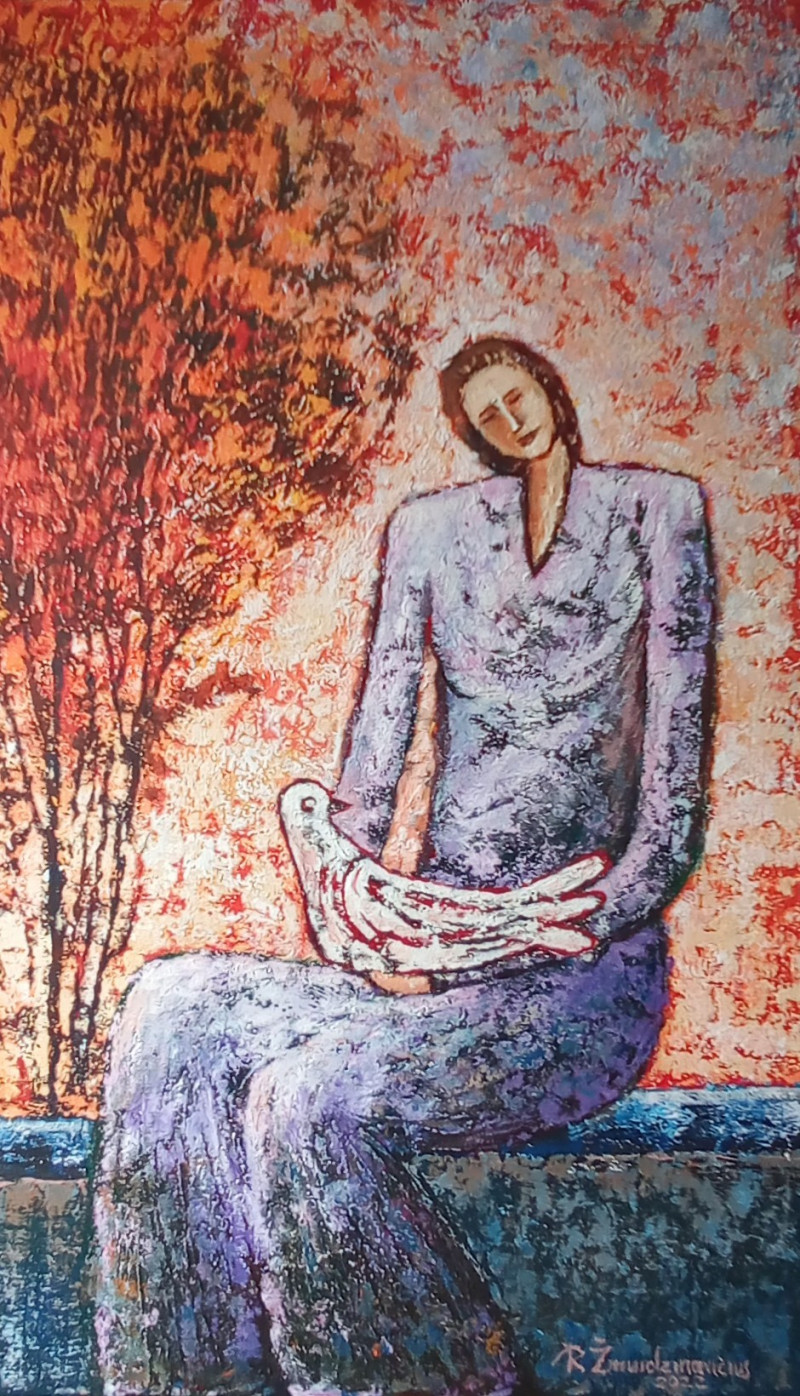 Romas Žmuidzinavičius tapytas paveikslas Meilė ll, Tapyba su žmonėmis , paveikslai internetu