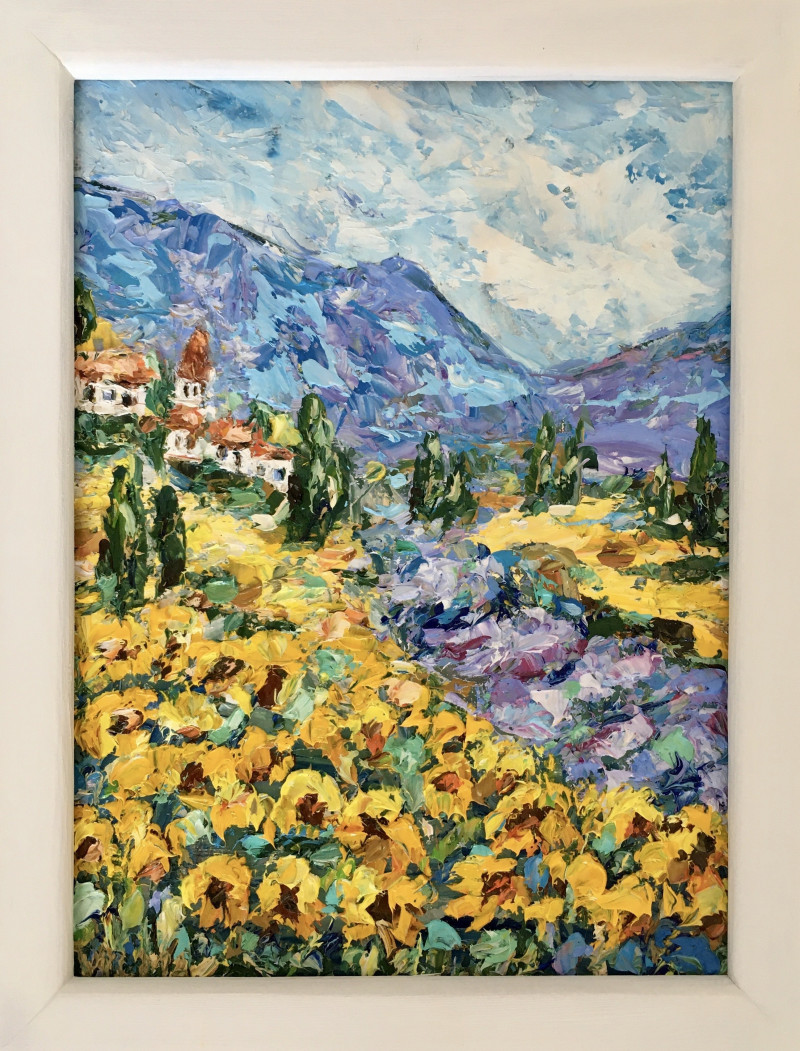 Tuscany original painting by Vilma Gataveckienė. Landscapes
