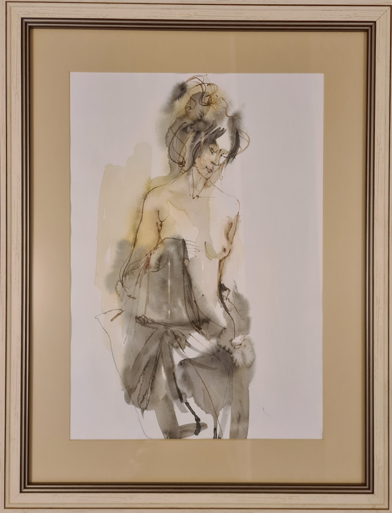 Act no. 22 original painting by Svetlana Ovinova. Nude