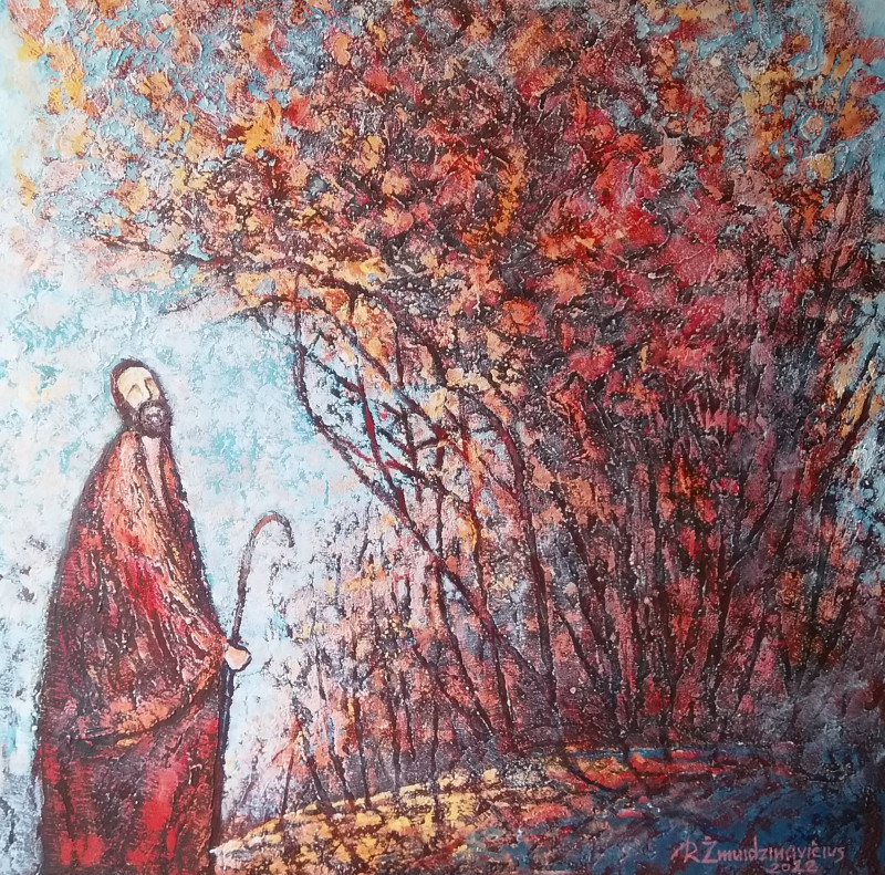 Prayer original painting by Romas Žmuidzinavičius. Fantastic