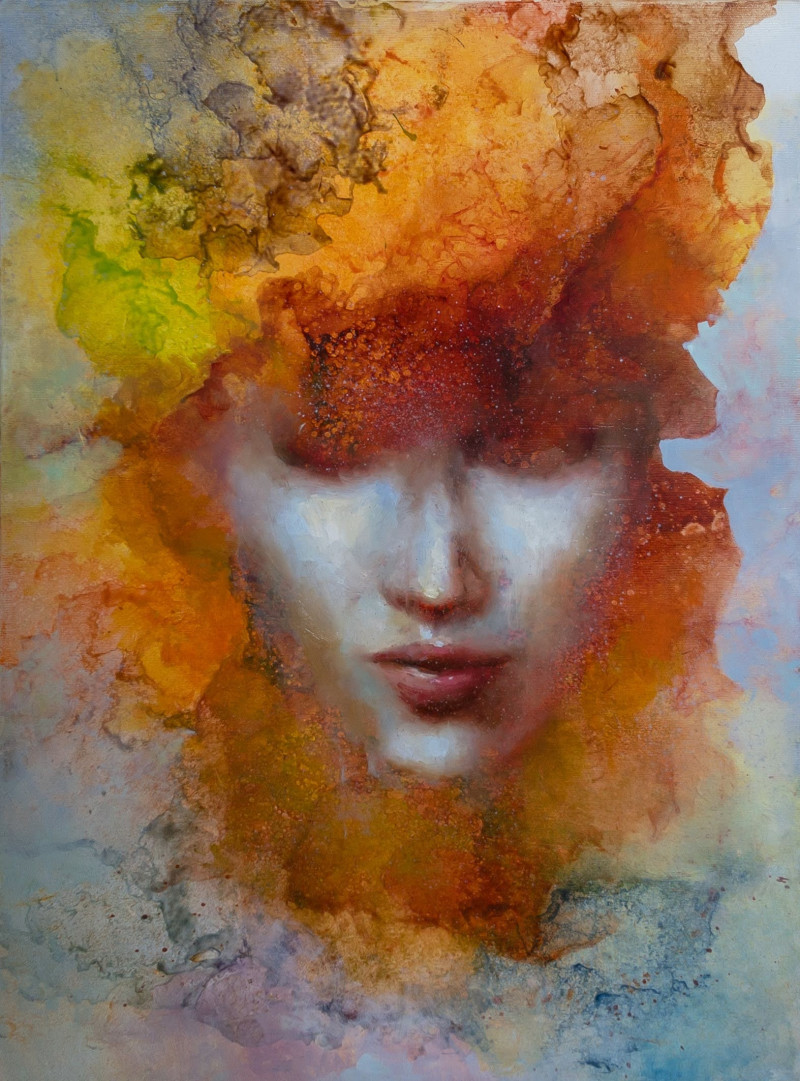 Aleksandr Jerochin tapytas paveikslas Madmoizelle L'automne, Moters grožis , paveikslai internetu