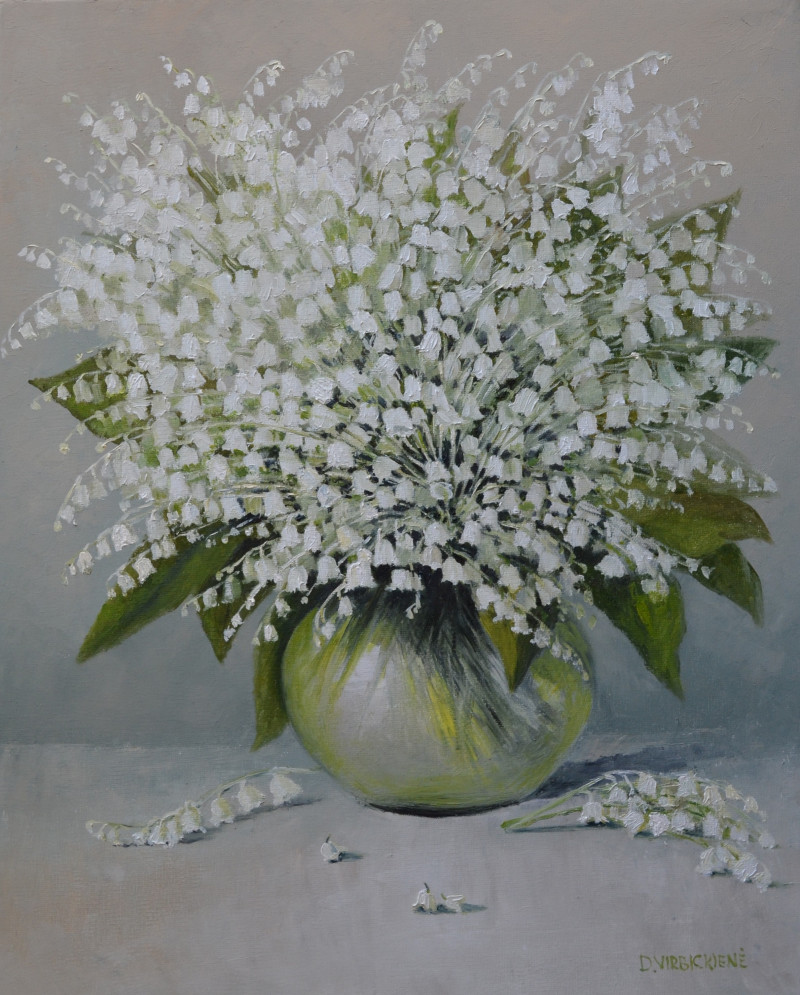 Sense of Spring original painting by Danutė Virbickienė. Still-Life