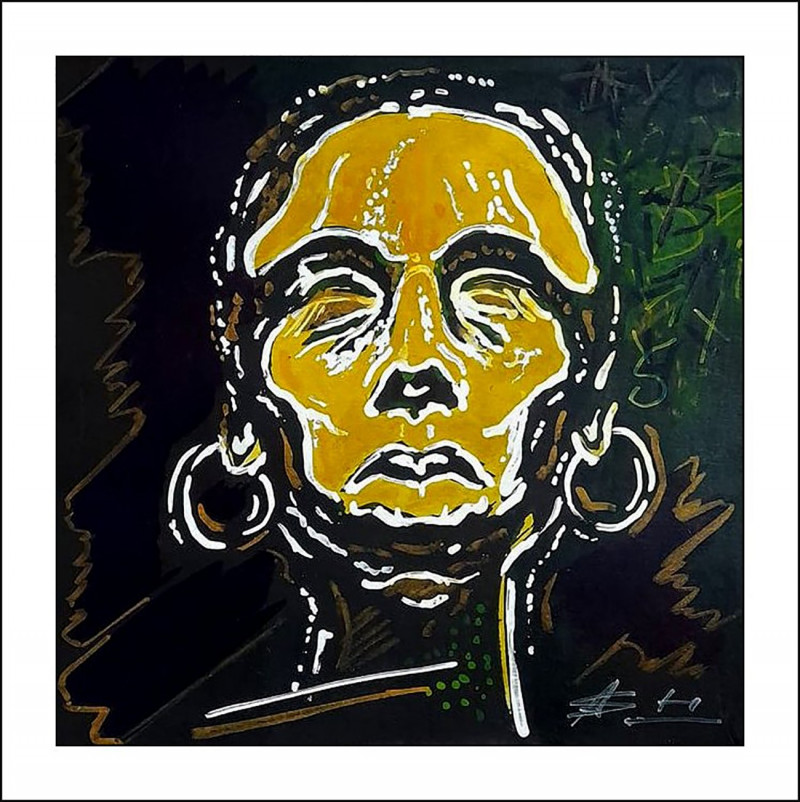 Artūras Skopas tapytas paveikslas Mamona, Portretai , paveikslai internetu