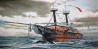 Ship To Nowhere original painting by Mantas Naulickas. Sea