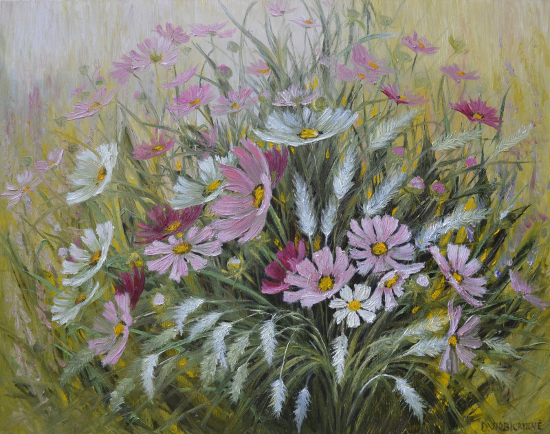 Summer original painting by Danutė Virbickienė. Flowers