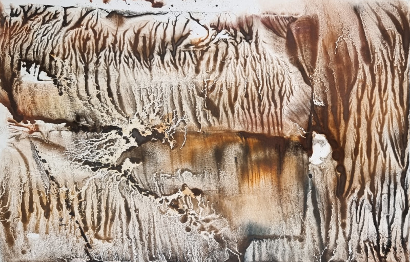 Živilė Dudėnienė tapytas paveikslas Upė, Abstrakti tapyba , paveikslai internetu