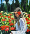Serghei Ghetiu tapytas paveikslas In the Summer Garden, Tapyba su žmonėmis , paveikslai internetu