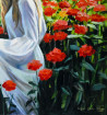 Serghei Ghetiu tapytas paveikslas In the Summer Garden, Tapyba su žmonėmis , paveikslai internetu