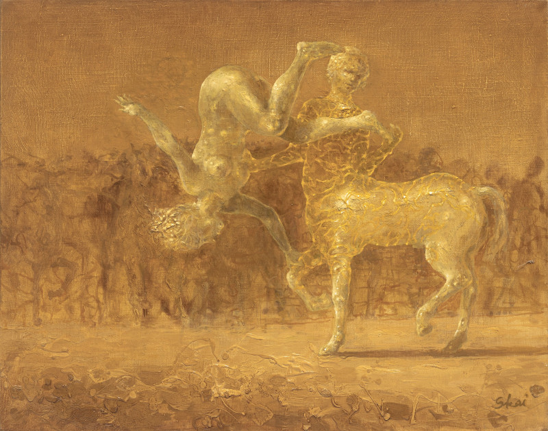 Skaistė Verdingytė tapytas paveikslas Kentauras ir Silfidė, Išlaisvinta fantazija , paveikslai internetu